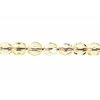 Fire polished 4mm Jonquille Strung